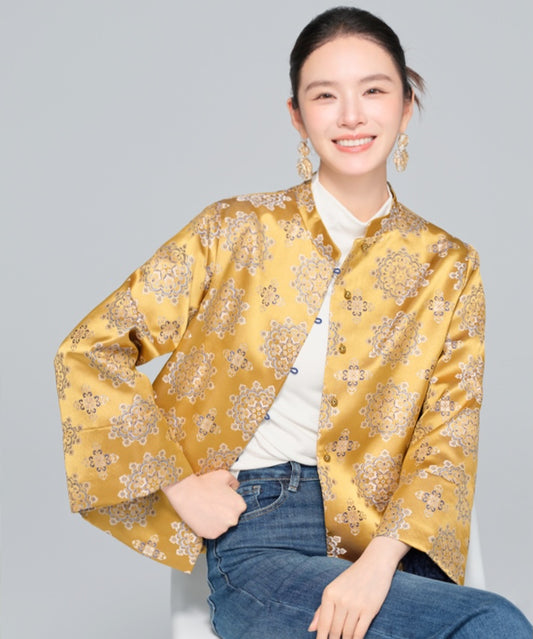 The Royal Brocade Cheongsam Coat-Jacket