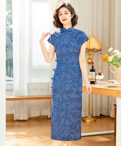 Polly Anne Blue Cheongsam