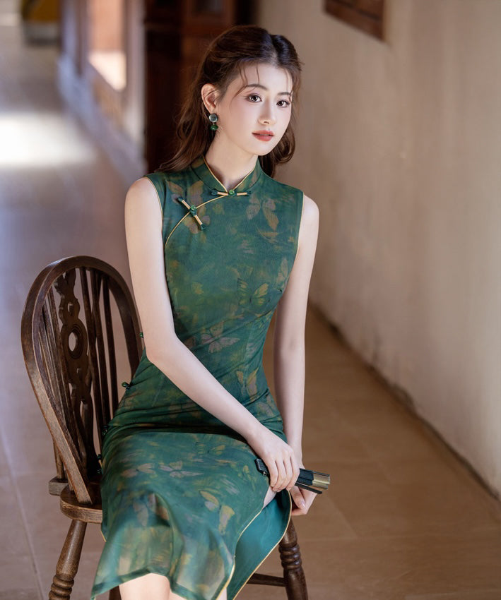 Green Butterfly Cheongsam