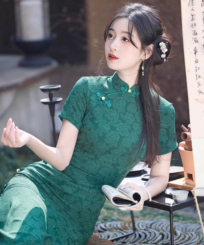 The Green Rose Cheongsam
