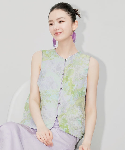 Purple Emerald Vest Top