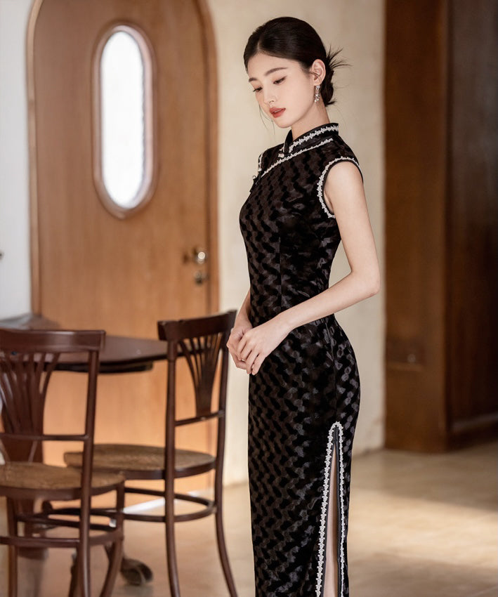 Yuru Capsleeveless Maxi Cheongsam