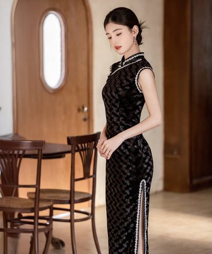 Yuru Capsleeveless Maxi Cheongsam