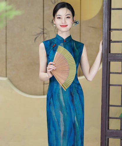 The Beautiful Blue Cheongsam