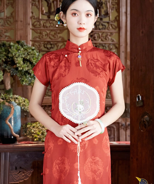 Lady FeiFeng's Red Cheongsam