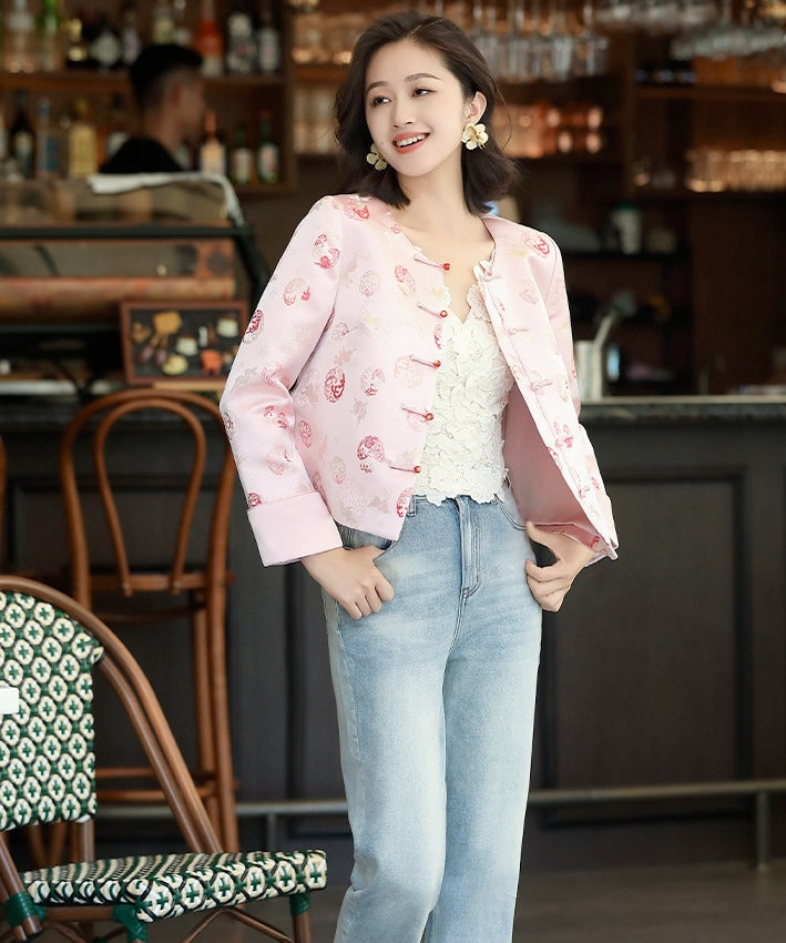 Cherry Pink Cheongsam Jacket