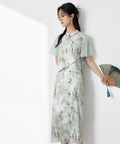 Dorothy Mandarin Knot & Skirt Set