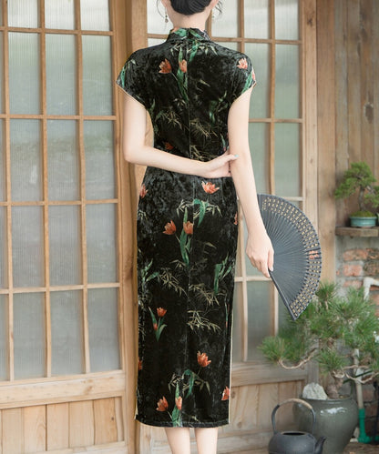 Miki Capsleeves Maxi Cheongsam