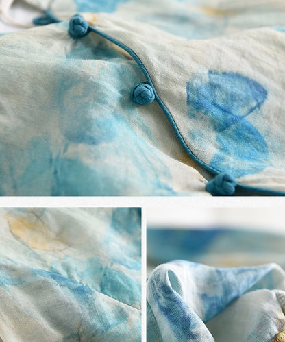 Nara's Soft Print Cheongsam
