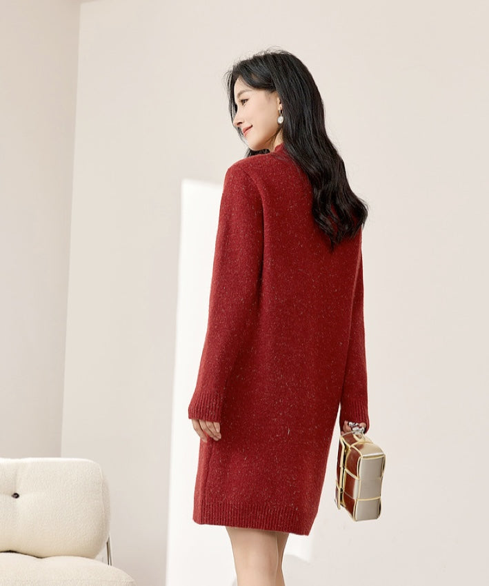 Bonnie's Oriental-Knot Sweater Dress