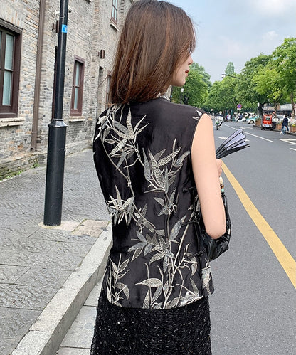 Shasha's Twilight Spark Beaded Cheongsam Top