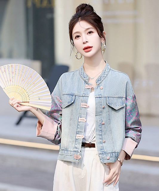 Missy Lara Oriental Denim Jacket