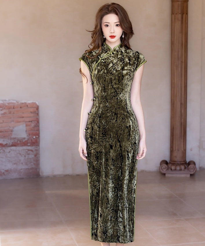 Jasmine Olive Cheongsam