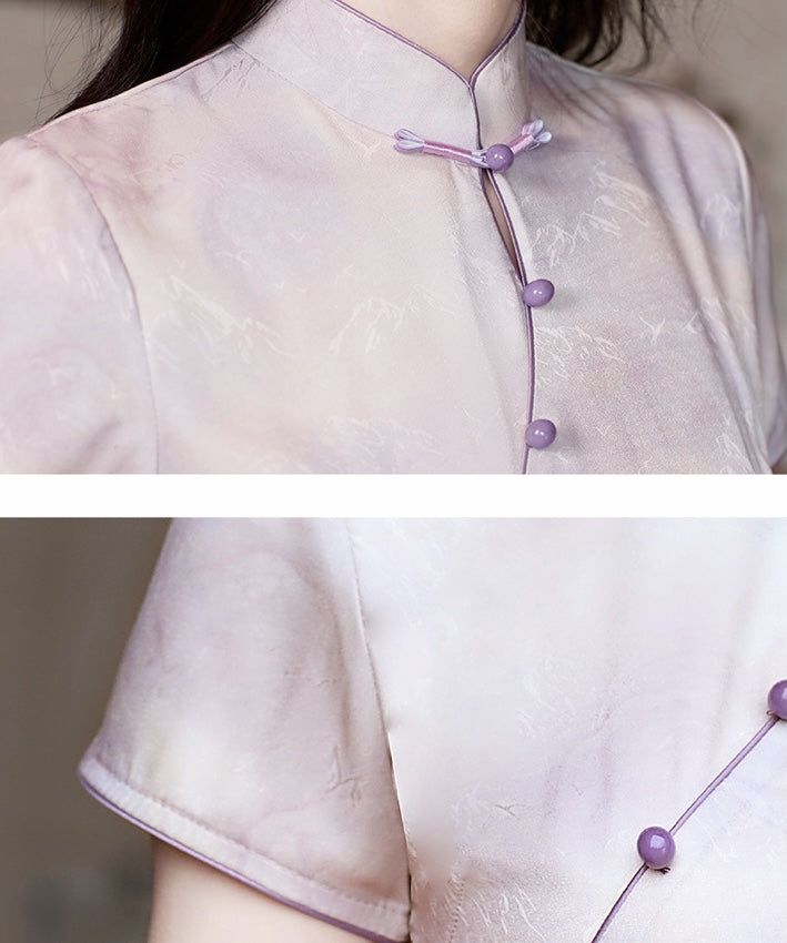 Enci's Mauve Cheongsam