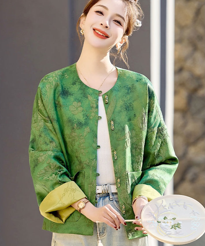Verdant Charm Cheongsam Jacket