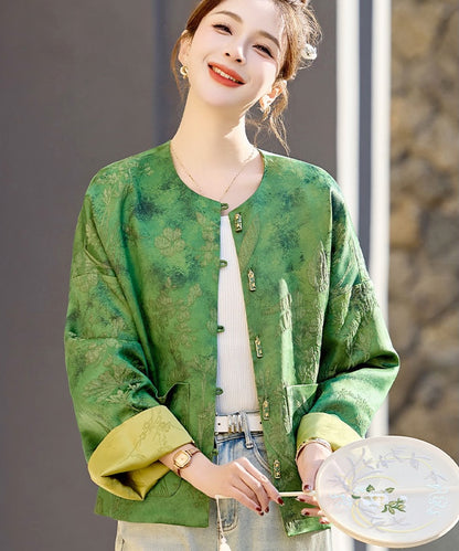 Verdant Charm Cheongsam Jacket