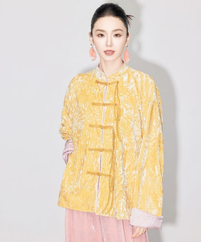 Golden Peony Cheongsam Jacket