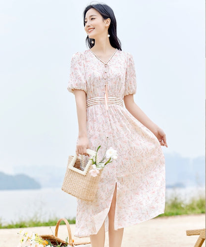 Sandie Oriental Inspired Pink Dress