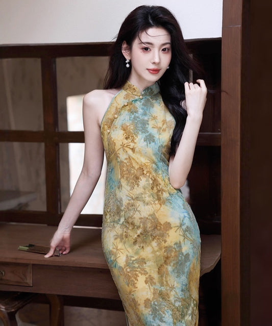 Jade Mist Ombre Cheongsam
