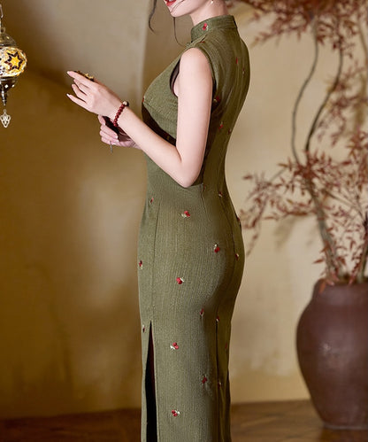 Cherry Olive Cheongsam