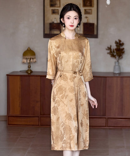 Lady Wen's Mandarin Collar Dress