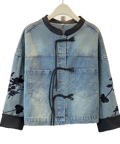 Missy Lovin Oriental Denim Jacket