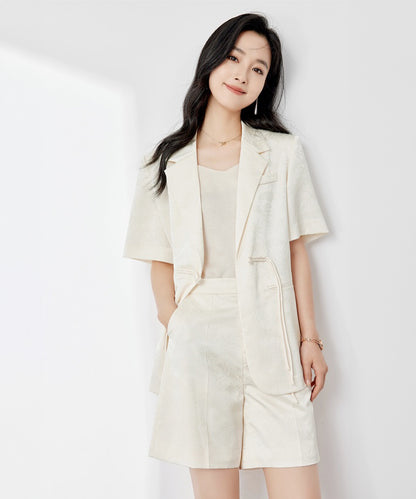 Silk Road Oriental Blazer + Shorts Set