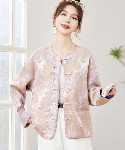Veste Cheongsam Floraison Douce
