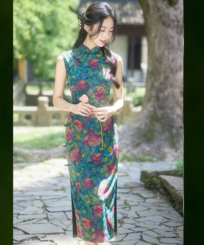 Rosavelle Mosaic Cheongsam