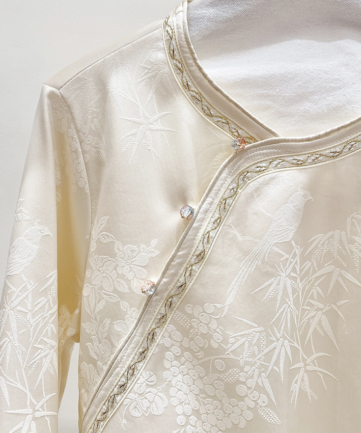 Jade Garden Silk Cheongsam Blouse Top