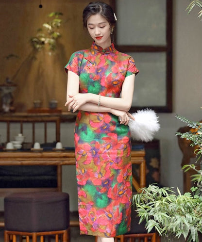 Jade and Garden Qipao