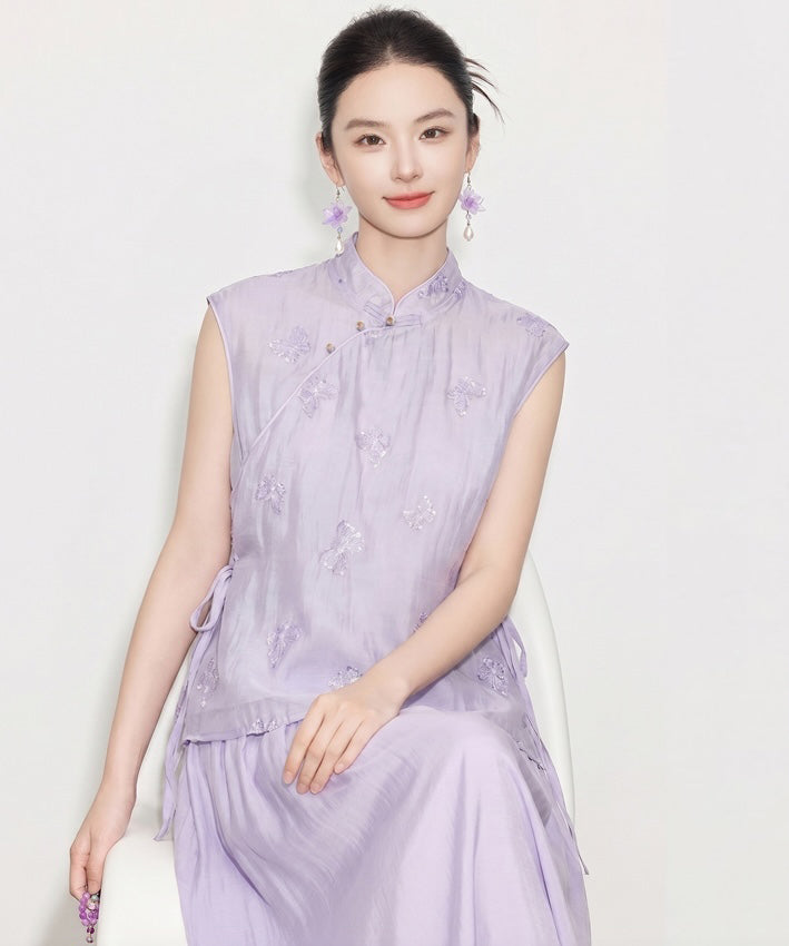Rayna Cheongsam Top & Skirt Set