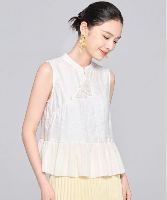 Butterlight Silk Cheongsam Top