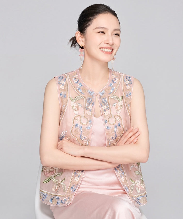 Elowen Embroidered Cheongsam Vest