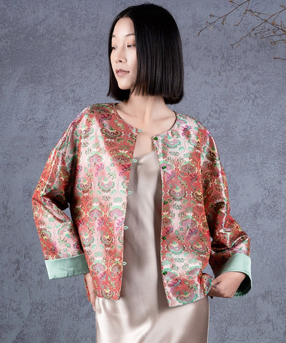 Empress Coral Silk Jacket