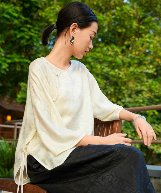 Ivory Breeze Modern Oriental Top