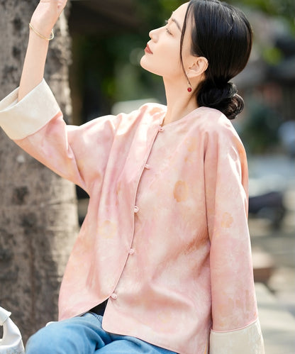 Blush Veil Cheongsam Top Jacket