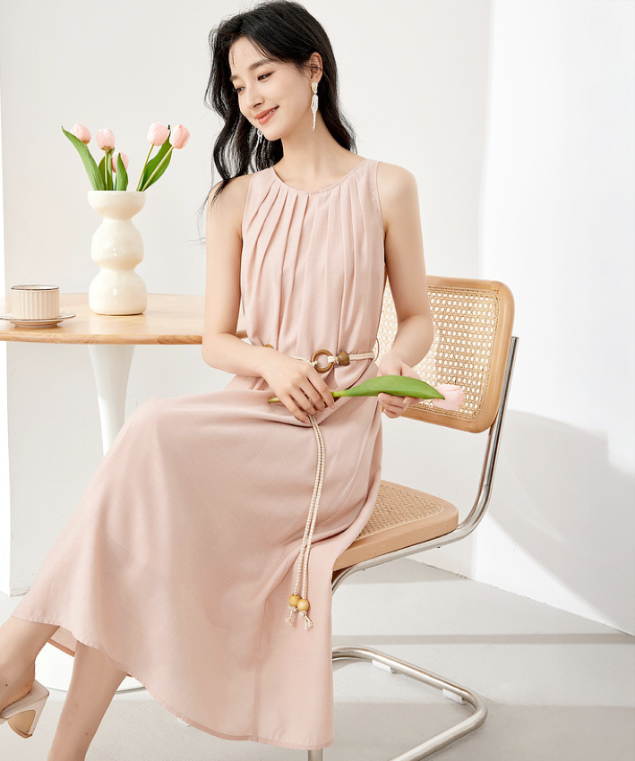 Rosalie Pleated Midi Dress