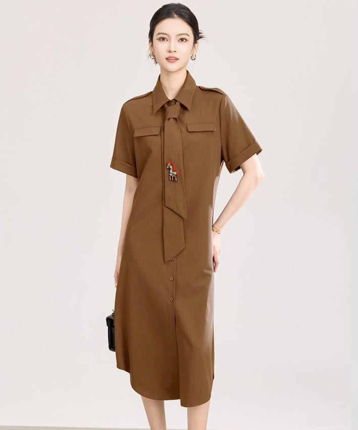 Ember Horse Shirt Dress