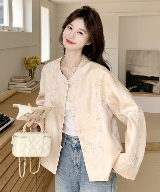 Champagne Blossom Cheongsam Jacket