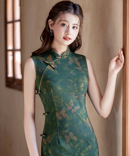 Green Butterfly Cheongsam