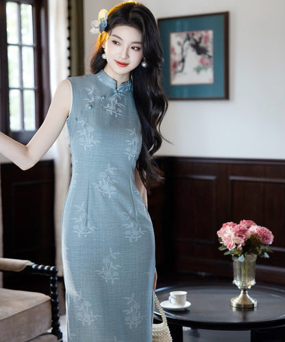Miss Yulan's Blue Cheongsam