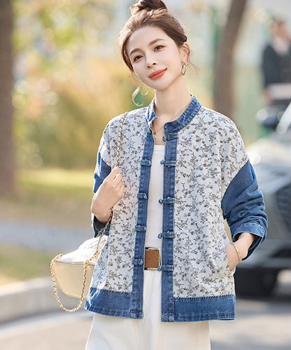 Indigo Garden Cheongsam Jacket