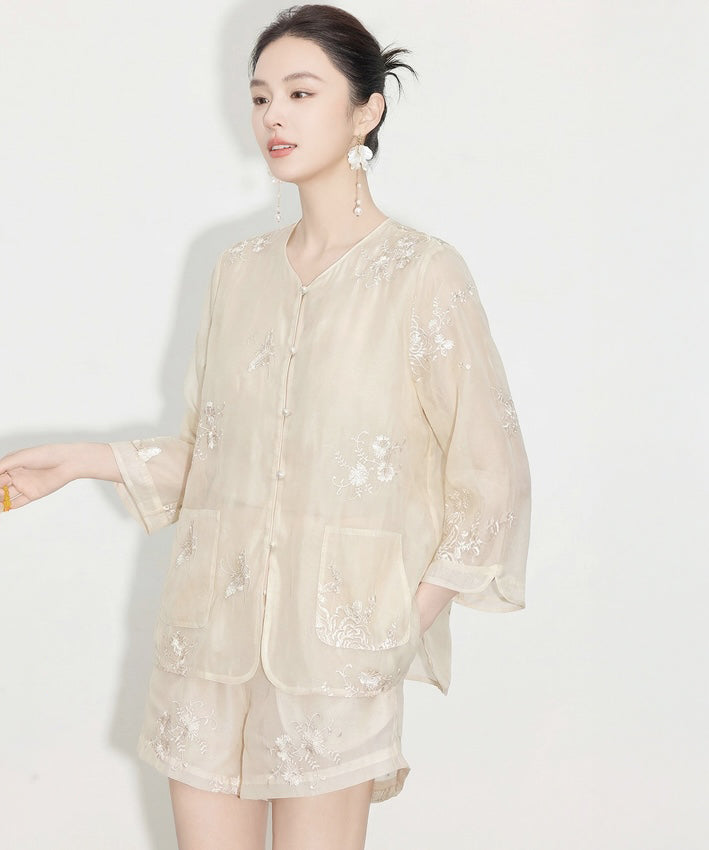 Ensemble cheongsam Serena Pearl