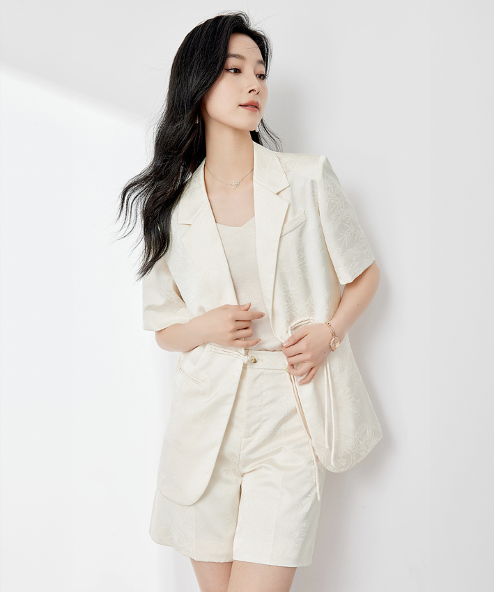 Silk Road Oriental Blazer + Shorts Set