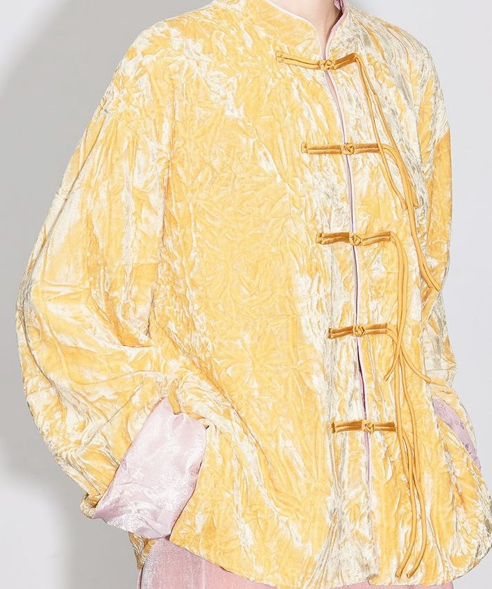 Golden Peony Cheongsam Jacket