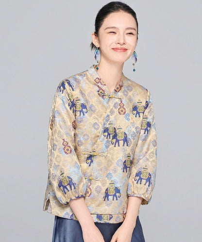 Celestial Caravan Cheongsam Blouse