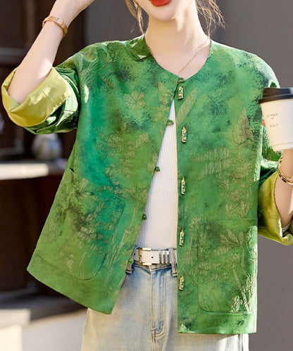 Verdant Charm Cheongsam Jacket