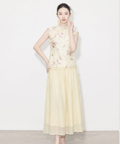 Elysian Bloom Top & Skirt Set