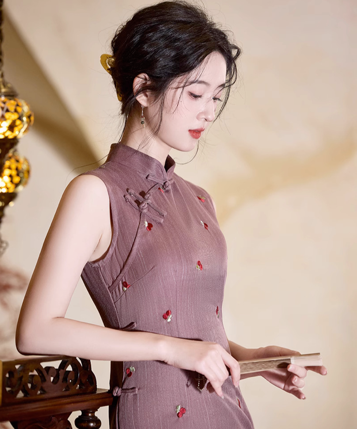 Cherry Plum Sugar Cheongsam